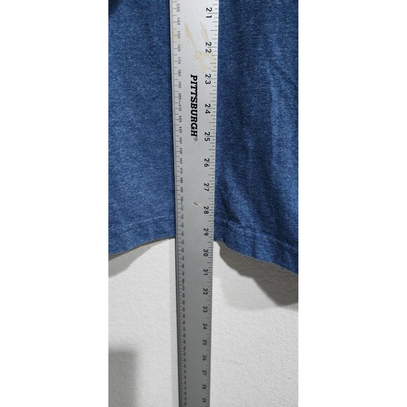 Carhartt Blue Pocket TShirt Men's K87-M One Point Logo In EUC - Picture 3 of 11